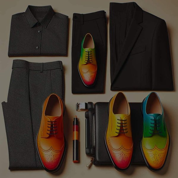 Comment intégrer des chaussures de couleur vive dans un ensemble sobre et professionnel ?